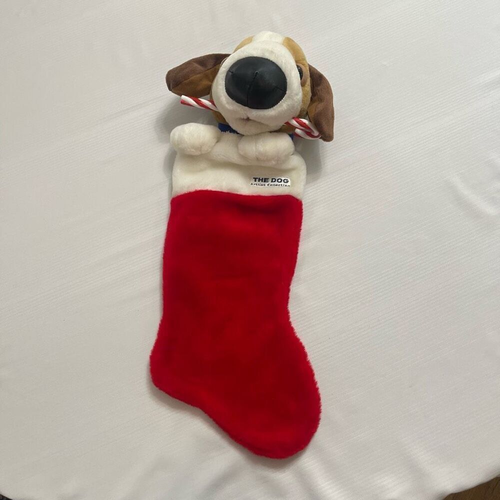 Kurt S. Adler The Dog Beagle Christmas Stocking 20" RARE ARTLIST COLLECTION